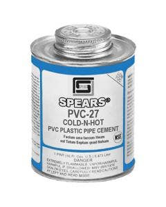 Spears PVC-27 Clear Cold-N-Hot Medium Body PVC Cement